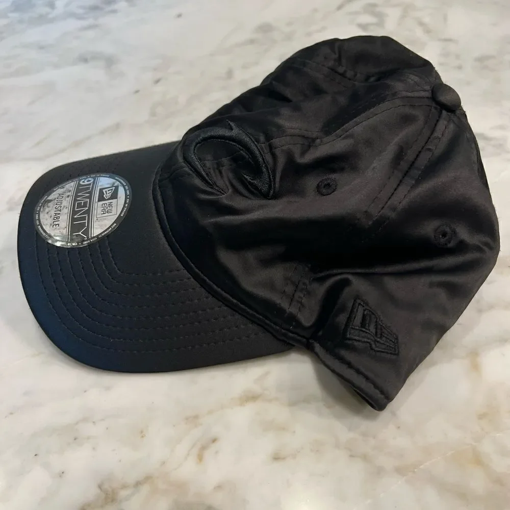New Era Black satin baseball cap